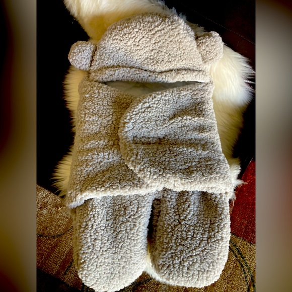 Baby TeddyBear Blanket Wrap 0-3 months - Picture 1 of 7